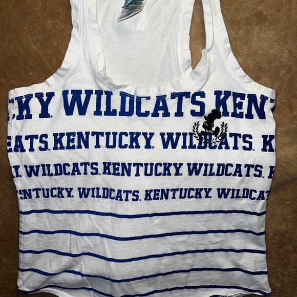 Disney Athletic Mickey‎ Mouse Medium Tank Top Womens Kentucky Wildcats C0 - Picture 1 of 5